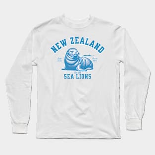 Sea lions from New Zealand, pancake rocks Long Sleeve T-Shirt